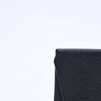 Hermes Wallet Coin Purse Bastia Veau Epsom Silver Black — view 5