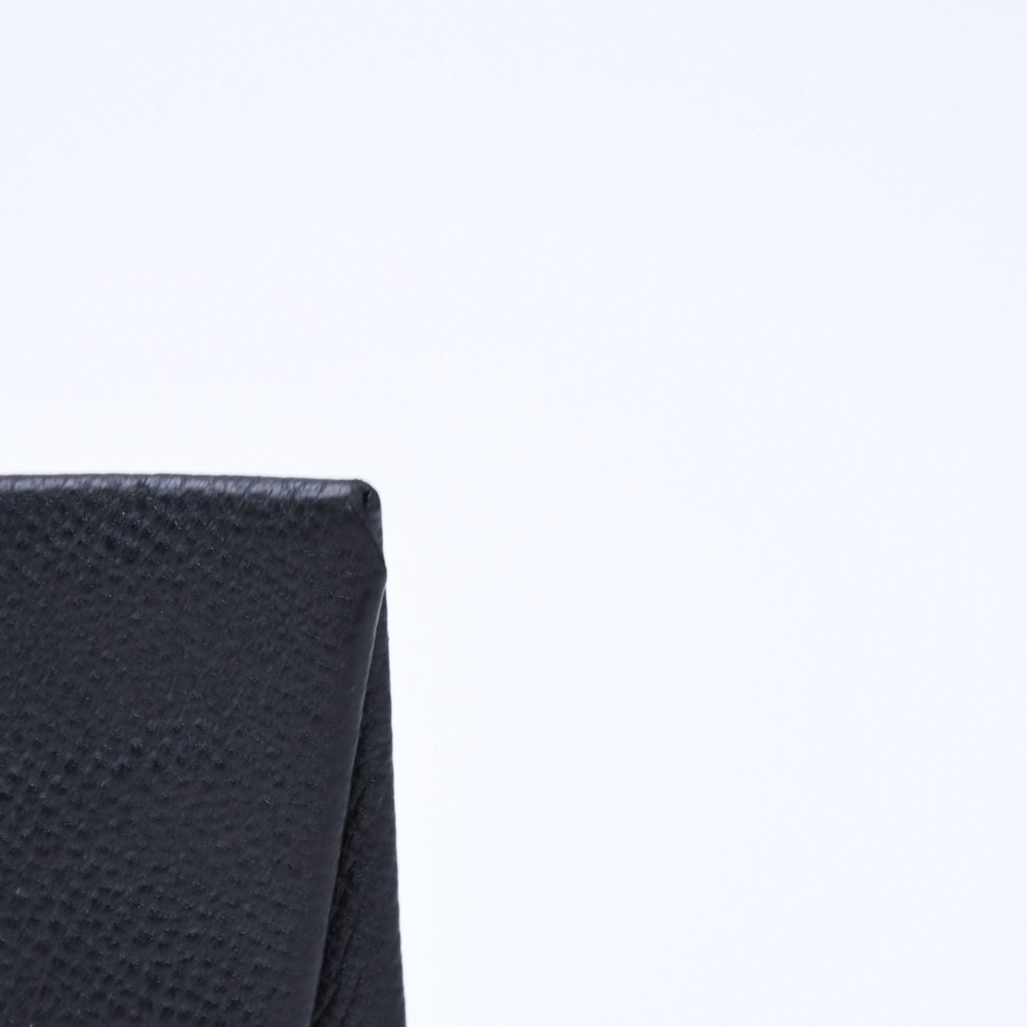 Hermes Wallet Coin Purse Bastia Veau Epsom Silver Black — view 3