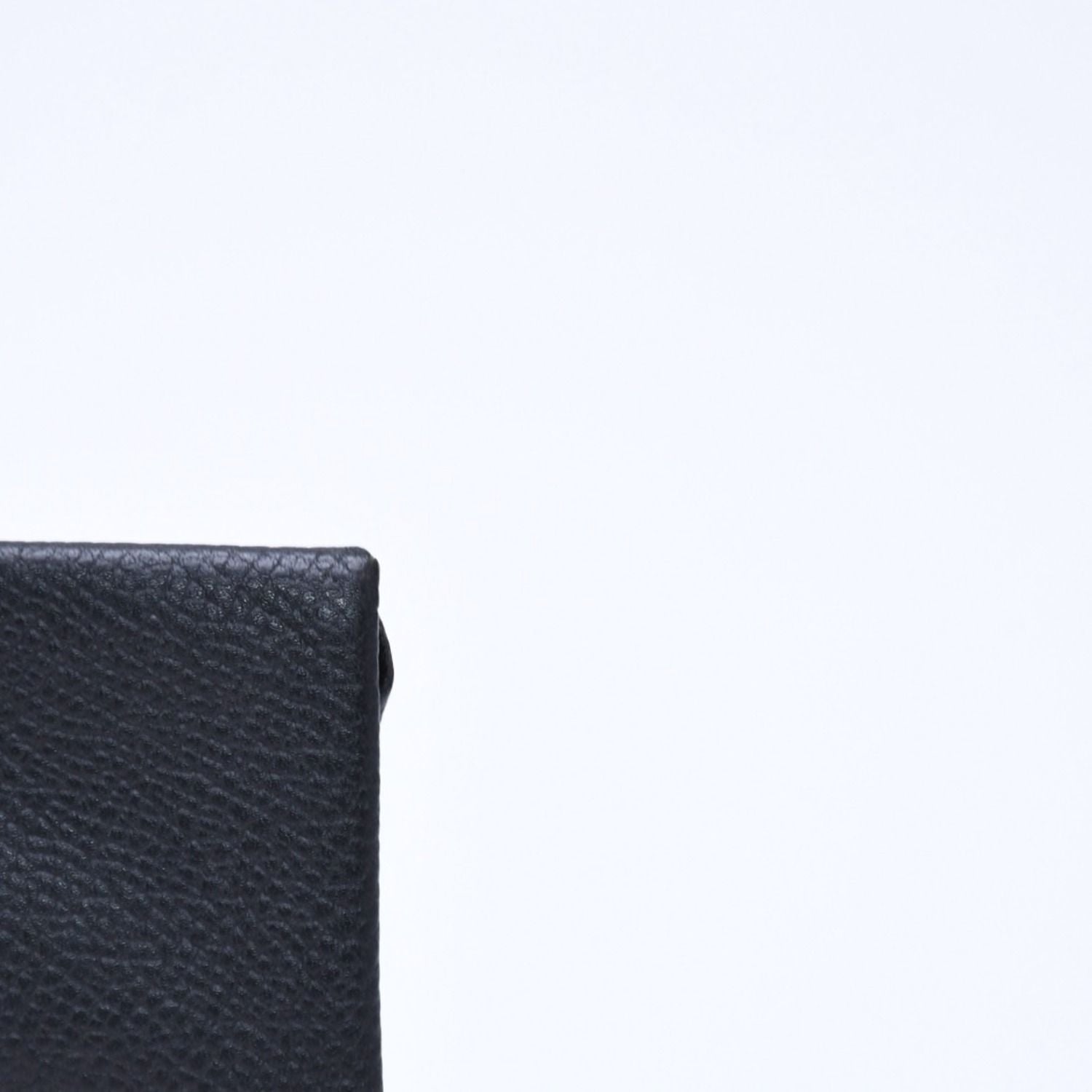 Hermes Wallet Coin Purse Bastia Veau Epsom Silver Black — view 7