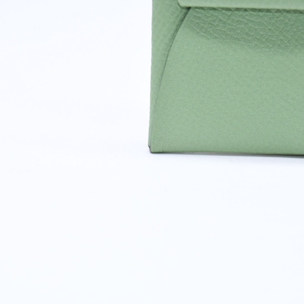 Hermes Wallet Coin Purse Bastia Vert Criquet Green — view 6