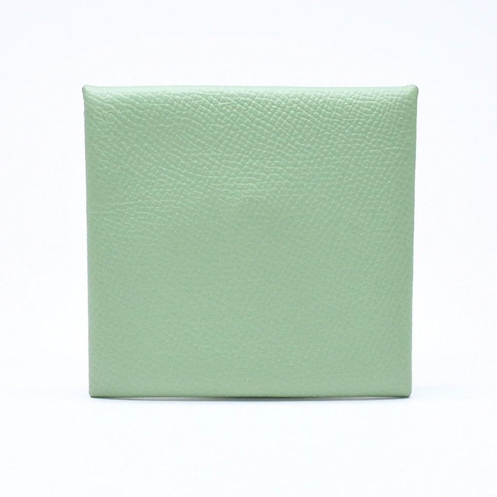 Hermes Wallet Coin Purse Bastia Vert Criquet Green — view 2