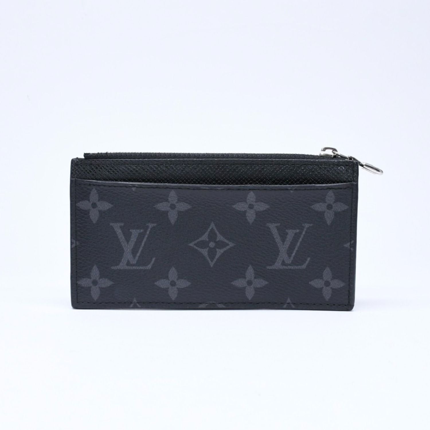Louis Vuitton Monogram Eclipse Coin Card Holder Noir — view 3