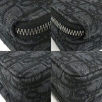 Dior Strap Zip Pouch Jacquard Black Shoulder Bag — view 7
