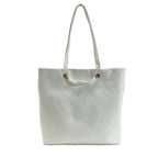 Chanel Maxi Shopping Quilted White Large Tote Bag — view 2