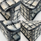 Chanel Tote Bag Tweed Model Black White — view 7