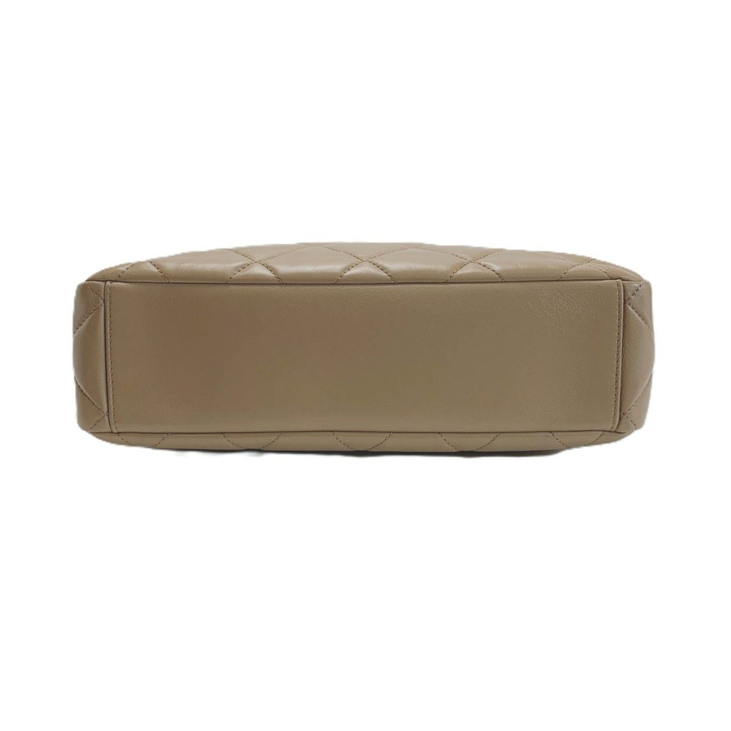 Chanel Lambskin Shoulder Bag Beige Gold — view 3