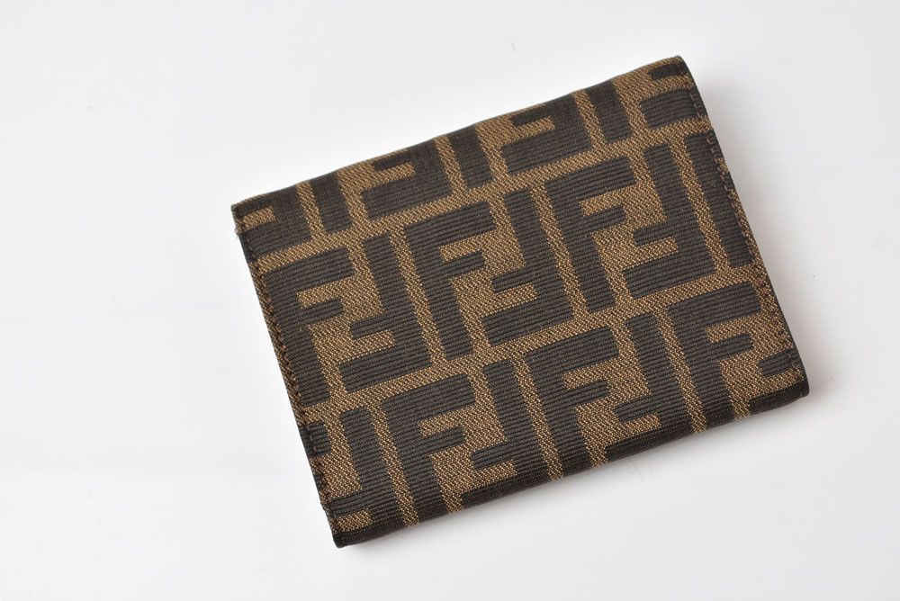 Fendi Wallet Bifold Fold Zucca Pattern Brown — view 2