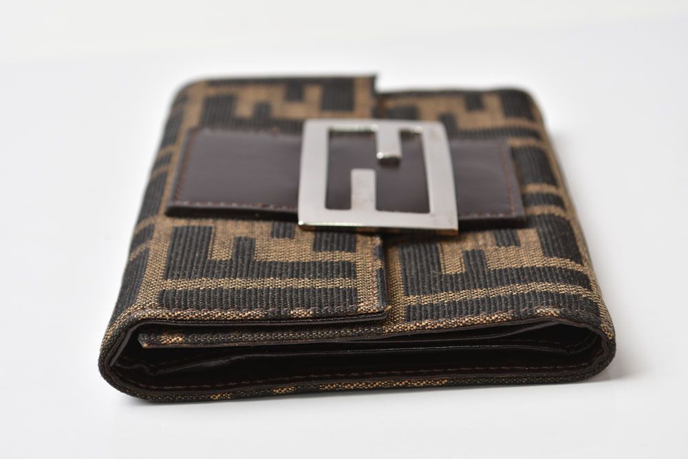 Fendi Wallet Bifold Fold Zucca Pattern Brown — view 4