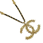 Chanel Small Flower Motif CC Logo Necklace Gold — view 2