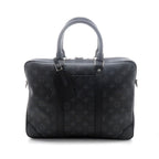 Louis Vuitton Porte Documents Voyage Mono Eclipse Monogram Black