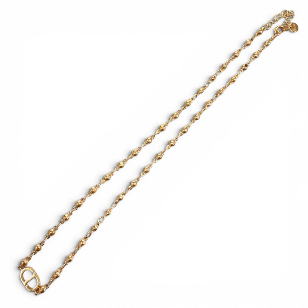 Dior Petit CD Logo Ball Pendant Pink Gold — view 5