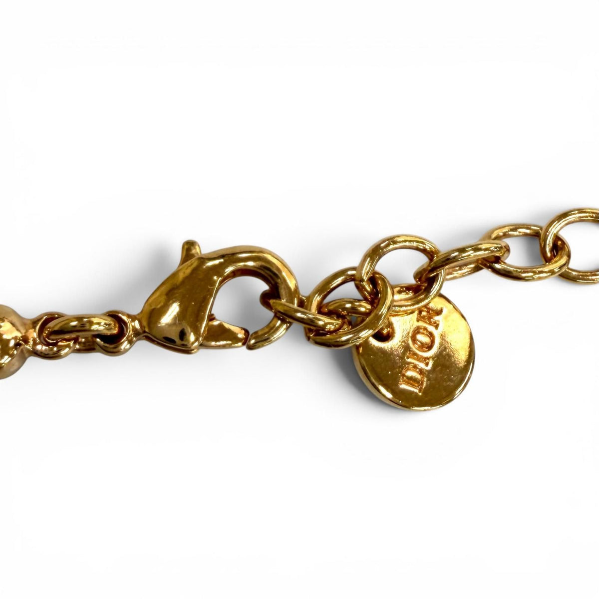 Dior Petit CD Logo Ball Pendant Pink Gold — view 7