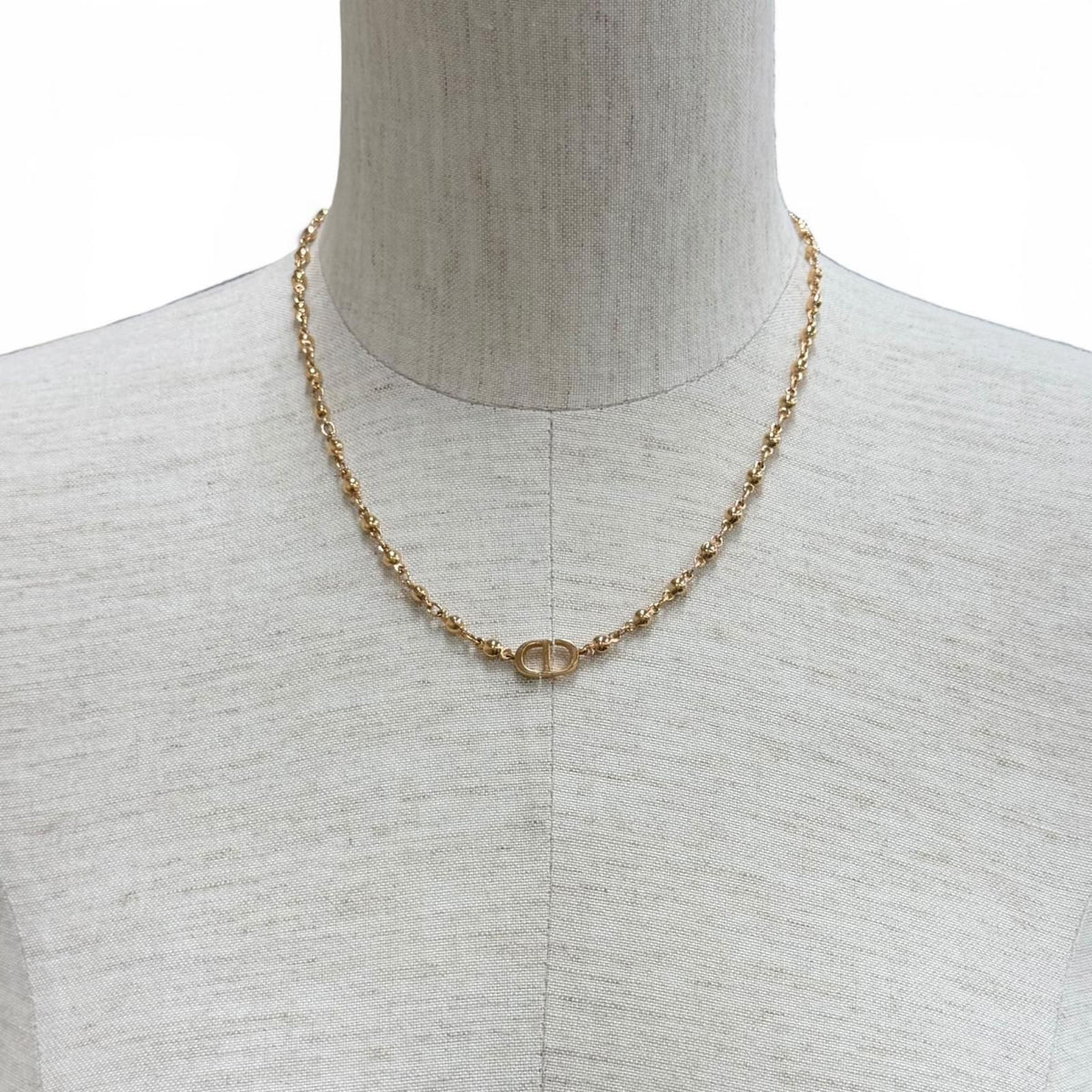 Dior Petit CD Logo Ball Pendant Pink Gold — view 3