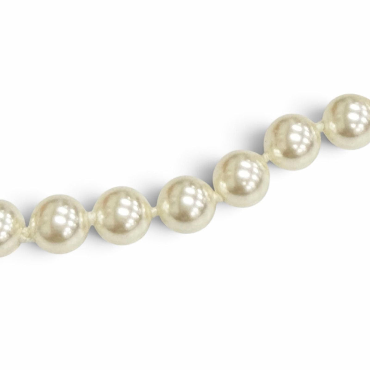 Chanel CC Logo Pearl Choker Necklace Gold — view 6