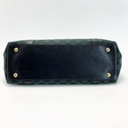 Gucci Handbag Canvas Dark Green Gold — view 3