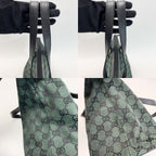 Gucci Handbag Canvas Dark Green Gold — view 6