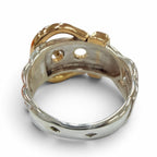 Hermes Boucles Sellier Ring Silver Yellow Gold JP — view 4