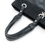 Chanel Paris Biarritz Tote Bag PM Black Silver — view 4