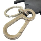 Loewe Key Holder Charm Beetle Leather Metal Black Silver — view 4