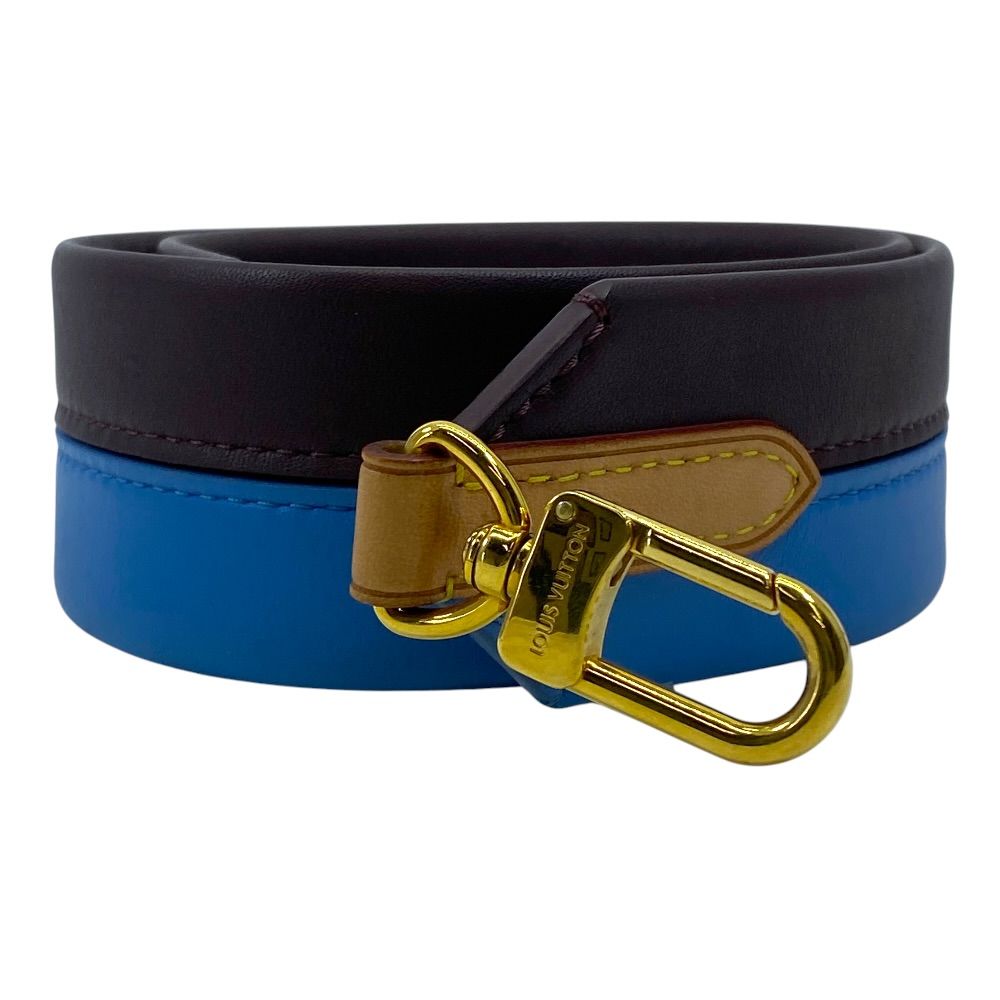 Louis Vuitton Cluny MM Shoulder Strap Leather Blue Brown