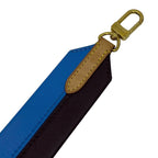 Louis Vuitton Cluny MM Shoulder Strap Leather Blue Brown — view 7