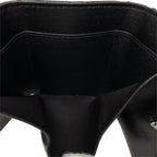 Dior Trifold Wallet Folding Caro Cannage CD Logo Quilted Leather Black Compact — view 7