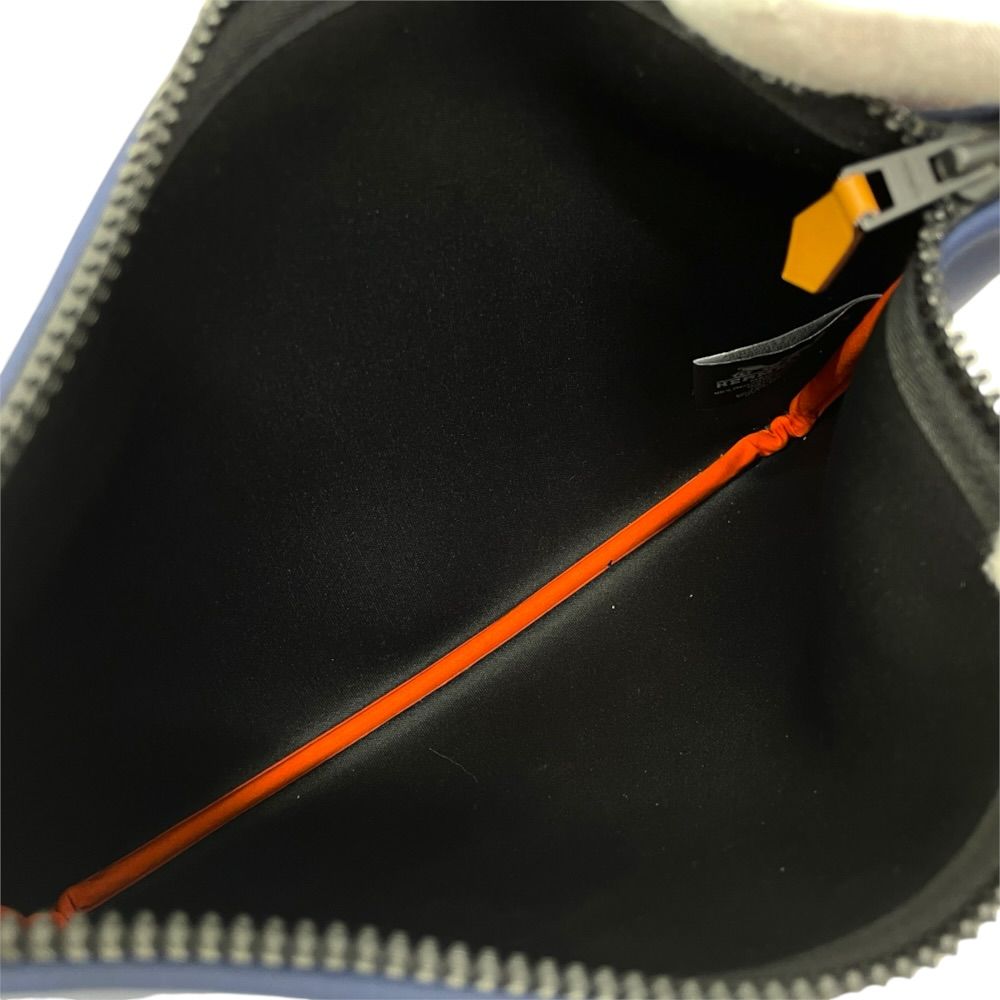 Hermes Pouch Second Neobain Thalassa MM Polyamide Navy Lightweight Crossbody — view 7