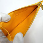 Louis Vuitton Coin Card Holder Saffron Yellow Monogram Heritage Case — view 5