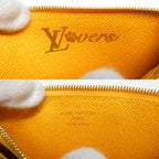 Louis Vuitton Coin Card Holder Saffron Yellow Monogram Heritage Case — view 7
