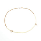 Dior 30 Motaigne Pendant Choker Gold CD Logo Longnecklace Rhinestone Necklace — view 2