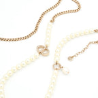 Dior 30 Motaigne Pendant Choker Gold CD Logo Longnecklace Rhinestone Necklace