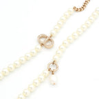 Dior 30 Motaigne Pendant Choker Gold CD Logo Longnecklace Rhinestone Necklace — view 3