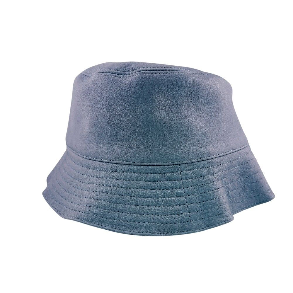Loewe Anagram Leather Hat Blue — view 5