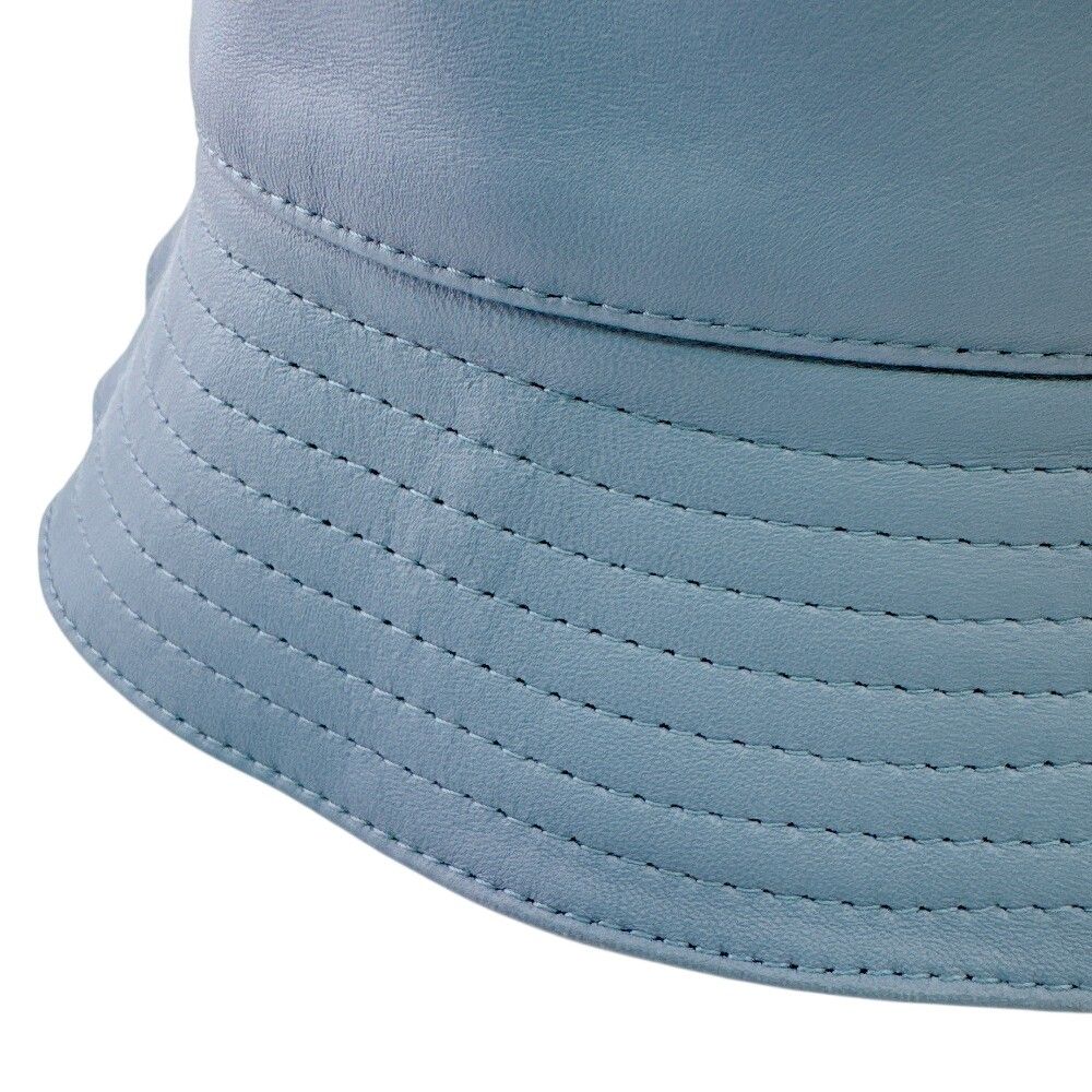 Loewe Anagram Leather Hat Blue — view 6