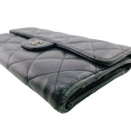 Chanel Quilted Trifold Wallet Black — view 5