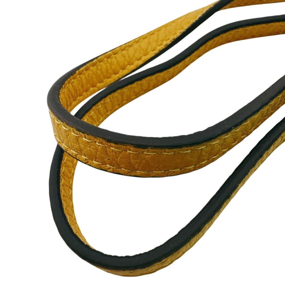 Fendi Flat Baguette Yellow Shoulder Bag — view 6