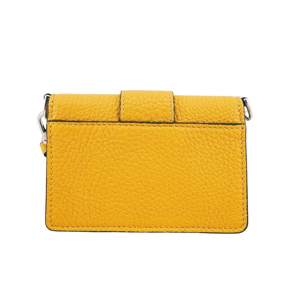 Fendi Flat Baguette Yellow Shoulder Bag