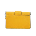 Fendi Flat Baguette Yellow Shoulder Bag