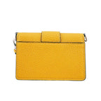 Fendi Flat Baguette Yellow Shoulder Bag