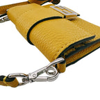 Fendi Flat Baguette Yellow Shoulder Bag — view 4