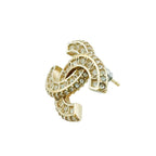 Chanel CC Logo Single Earrings Gold