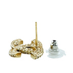 Chanel CC Logo Single Earrings Gold — view 5