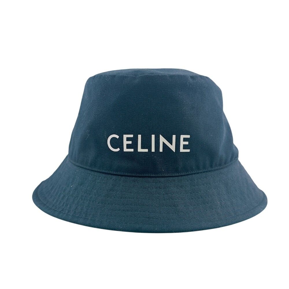 Celine Logo Bucket Hat M Black — view 4
