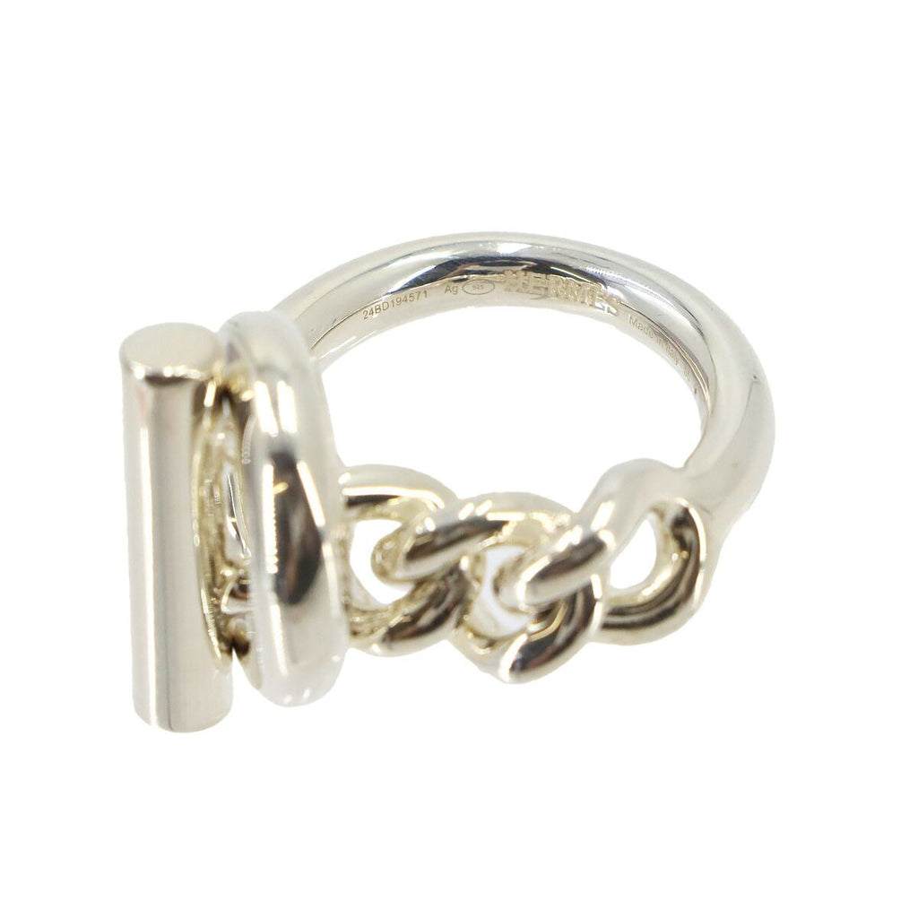 Hermes Croisette Large Model 55 Ring 925 Sterling Silver Chaine D'ancre — view 7