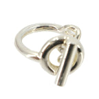 Hermes Croisette Large Model 55 Ring 925 Sterling Silver Chaine D'ancre — view 6