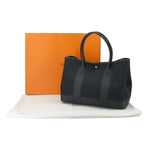 Hermes Neo Garden Party 41 Voyage Tote Bag Toile Military Negonda Black — view 2