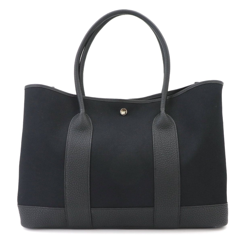 Hermes Neo Garden Party 41 Voyage Tote Bag Toile Military Negonda Black — view 3