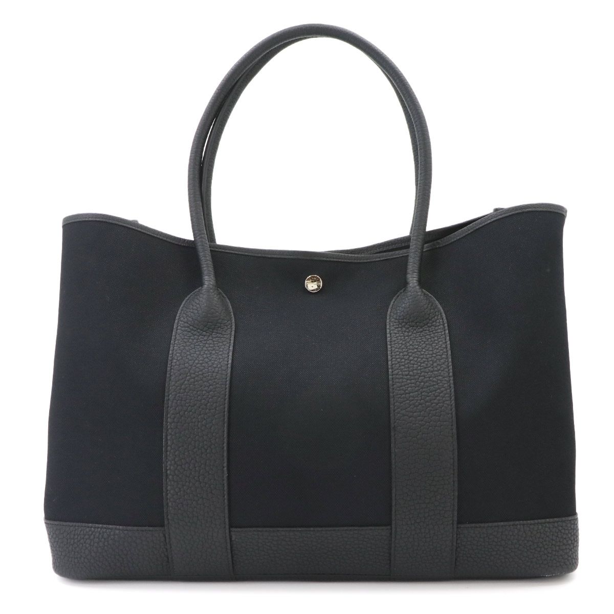 Hermes Neo Garden Party 41 Voyage Tote Bag Toile Military Negonda Black — view 3
