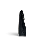 Chanel Shoulder Bag Black Silver Delivery Cutout Handle CC Logo Quilted Chain — view 2