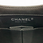 Chanel Shoulder Bag Black Silver Delivery Cutout Handle CC Logo Quilted Chain — view 8